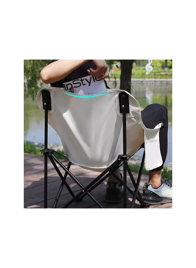 PROMASS كرسي تخييم، كراسي قابلة للطي للاستخدام الثقيل، كرسي خفيف متعدد الأغراض مع حقيبة حمل، كرسي قابل للطي للمعسكرات الخارجية، السفر، الشاطئ، النزهات، المشي في الطبيعة - Image 2