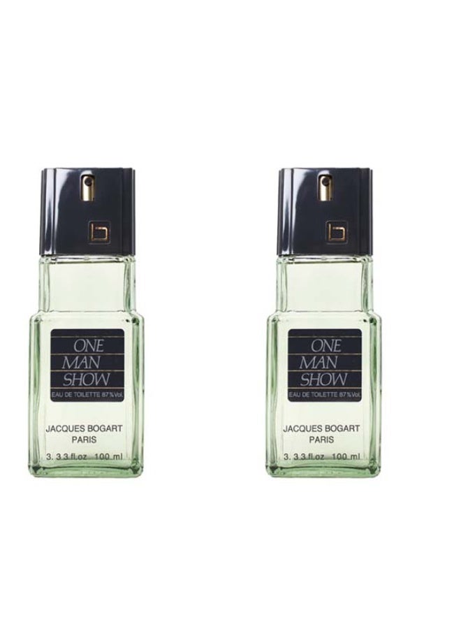 Jacques Bogart One Man Show Eau De Toilette 100ml * 2 - Image 1