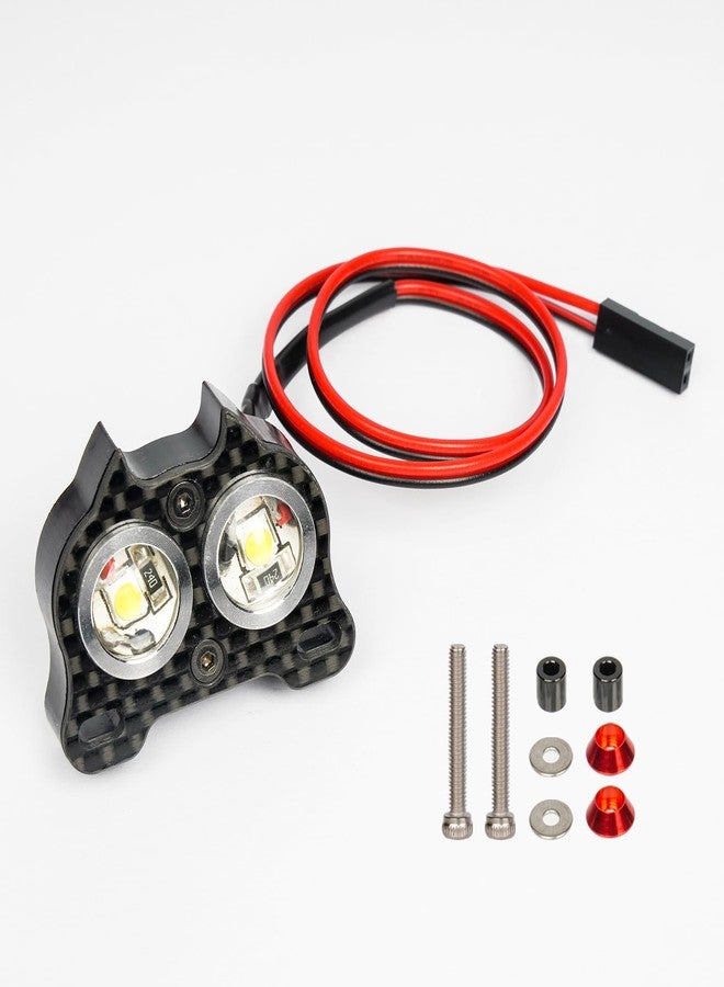 MOSHNOLY طقم أضواء أمامية من النايلون لسيارة Arrma 6S 1/8 Typhon V4 V5 TLR، مجموعة ترقية لمصباح أمامي متين، مجموعة مصابيح LED للأضواء الأمامية لسيارة RC لقطع غيار وترقيات Arrma 6S - Image 1