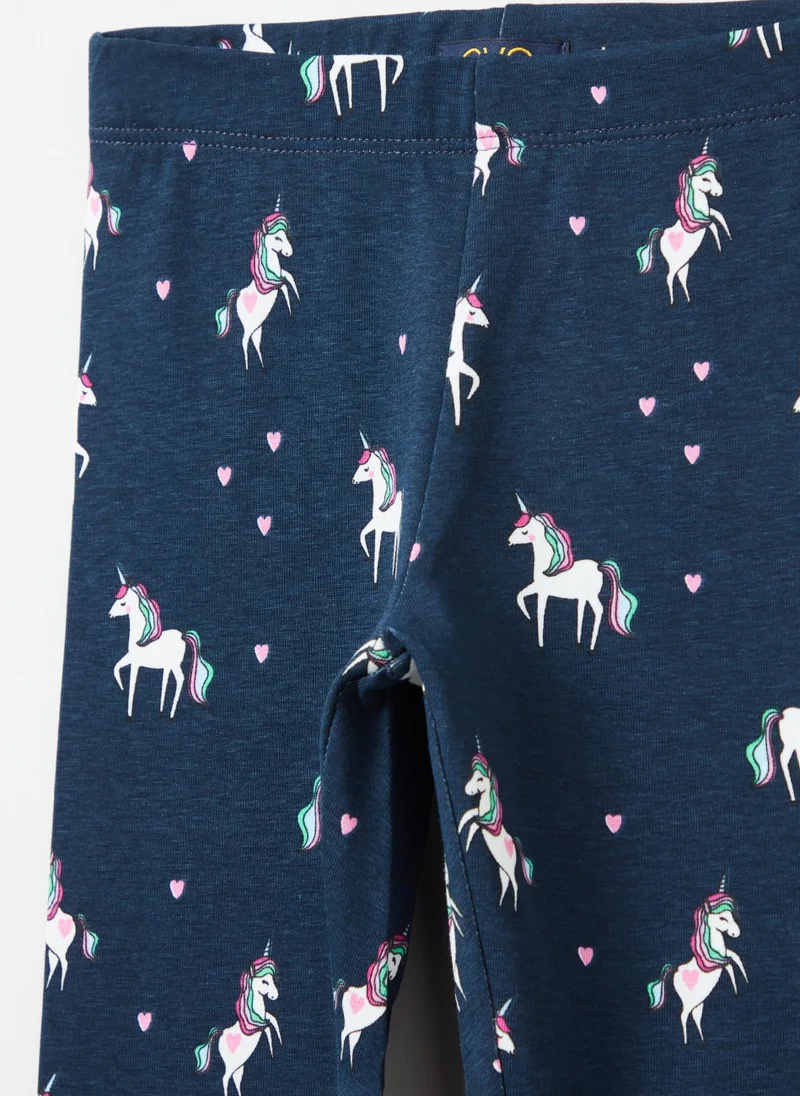 Ovs Printed Stretch  Leggings