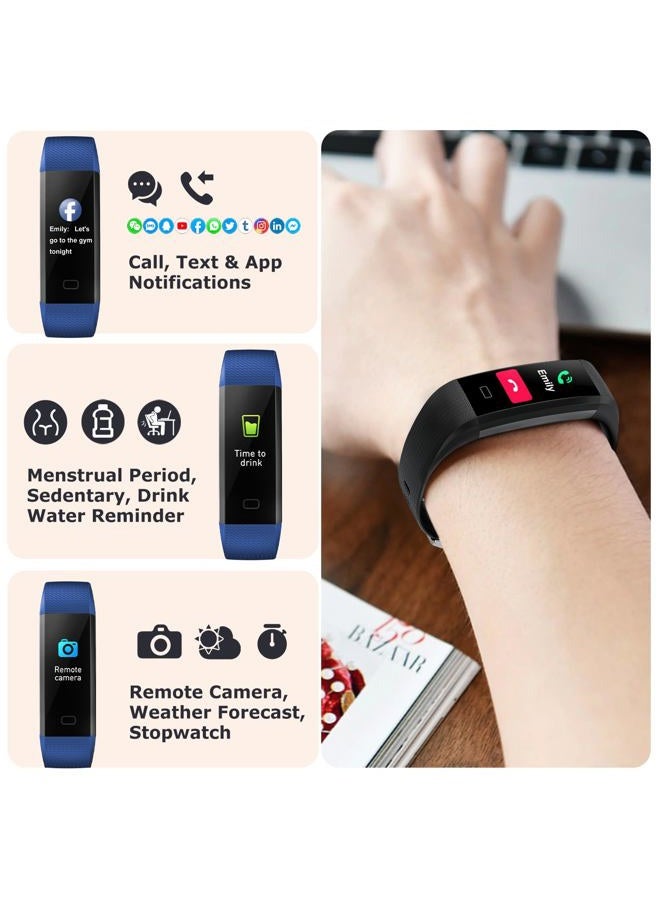 ENGERWALL Fitness Tracker with Step/Distance/Calories Counter, Activity Tracker with Heart Rate Monitor, Slim Style Watch IP68 Waterproof, Sleep Monitor Tracker, Pedometer Watch for Women Men - Image 5