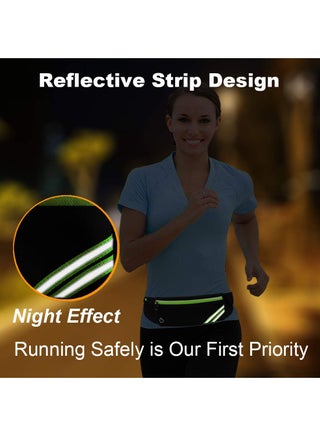 Running waist bag, outdoor sports waist bag, night running reflective belt, waterproof small capacity waist bag, coin purse, key bag, anti-theft mobile phone bag - view 5