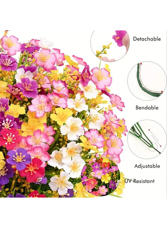 12 Pieces Artificial Daisy Bouquet Mix Colors For Home Garden Decor - Image 5