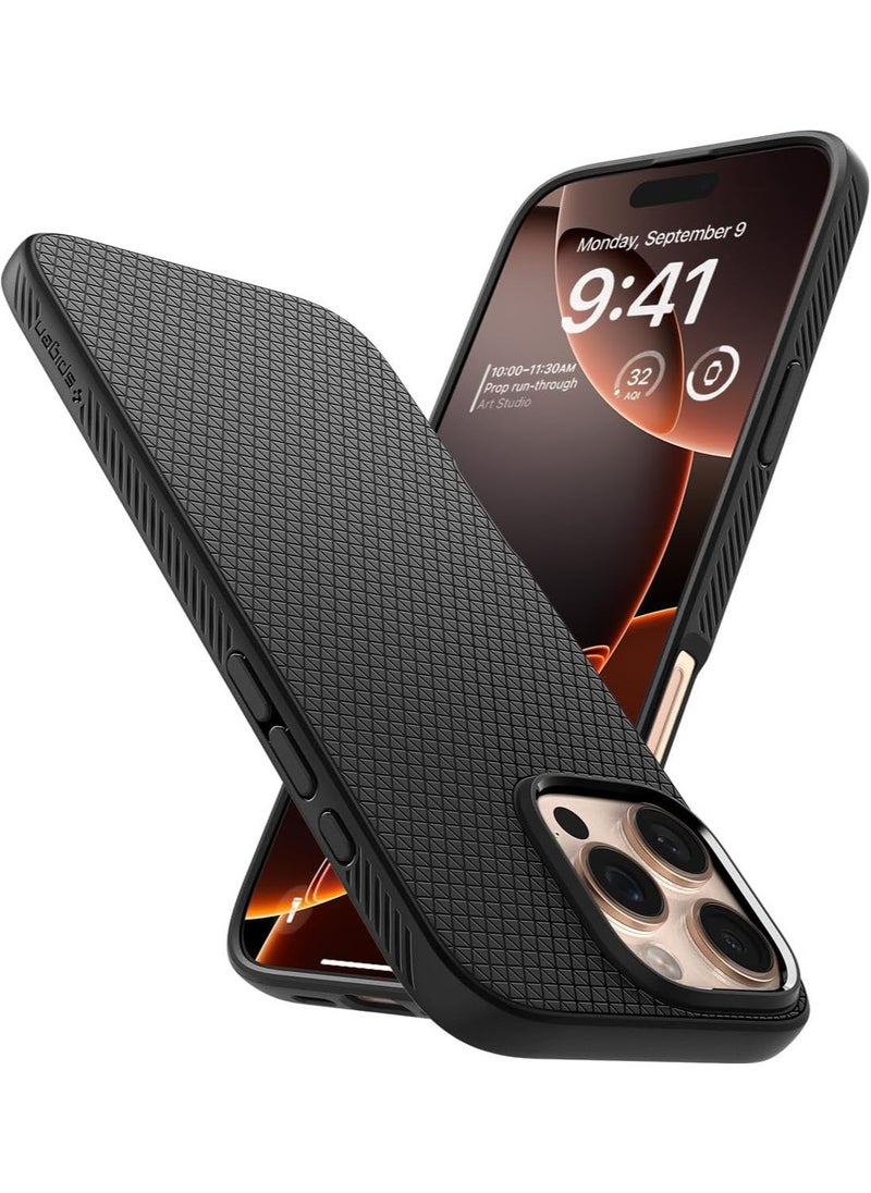 Spigen Spigen Liquid Air designed for iPhone 16 Pro Max case cover (2024) - Matte Black  - Image 1