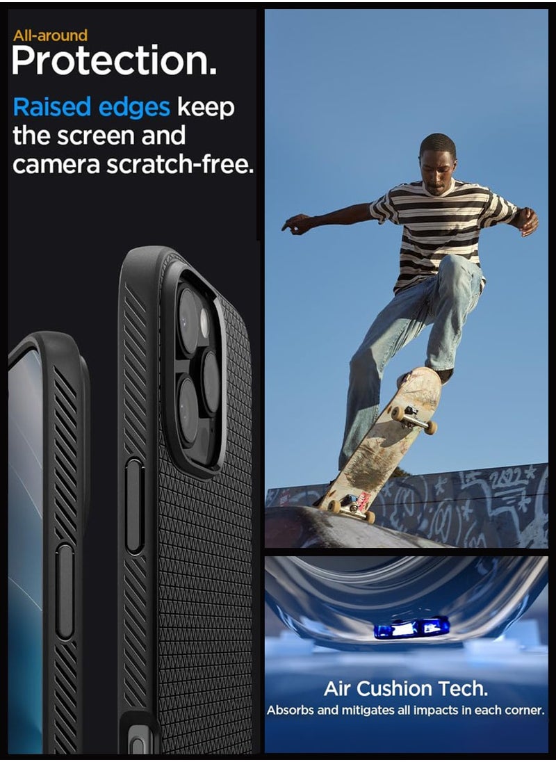Spigen Spigen Liquid Air designed for iPhone 16 Pro Max case cover (2024) - Matte Black  - Image 5
