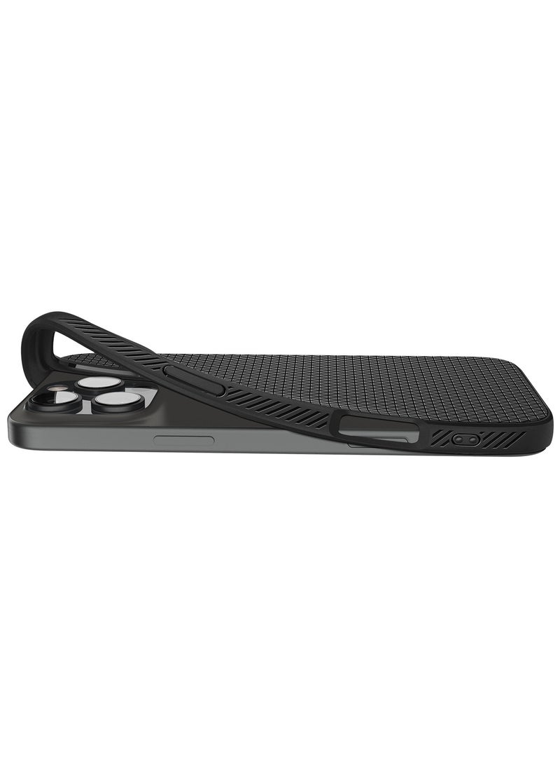 Spigen - Spigen Liquid Air designed for iPhone 16 Pro Max case cover (2024) - Matte Black - Image 1
