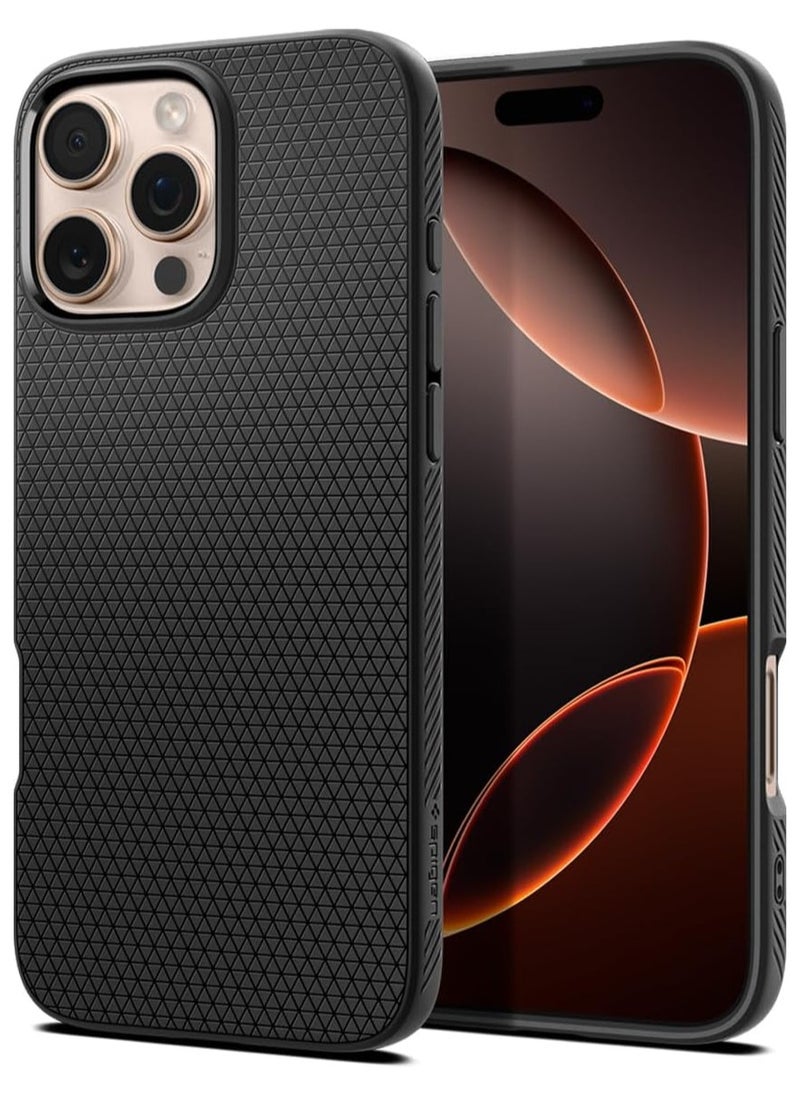 Spigen - Spigen Liquid Air designed for iPhone 16 Pro Max case cover (2024) - Matte Black - Image 1