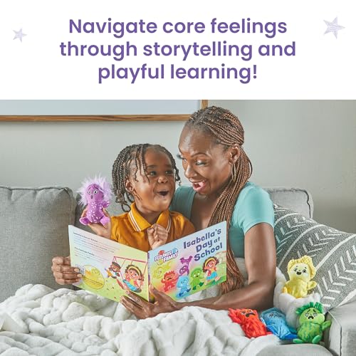 hand2mind Feelings Family Introductory Storybook and Plush Set, Toddler Emotions Books, Calm Down Corner Supplies, Social Emotional Learning, Preschool Classroom Must Haves, for Kids - Image 3