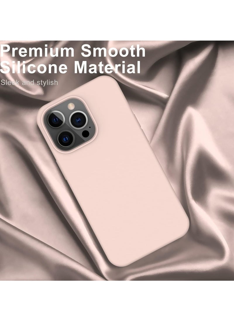 Generic - Silicone Case Compatible with iPhone 15 pro max  6.7 Premium Silicone Full Body Protection, Sand Pink - Image 1