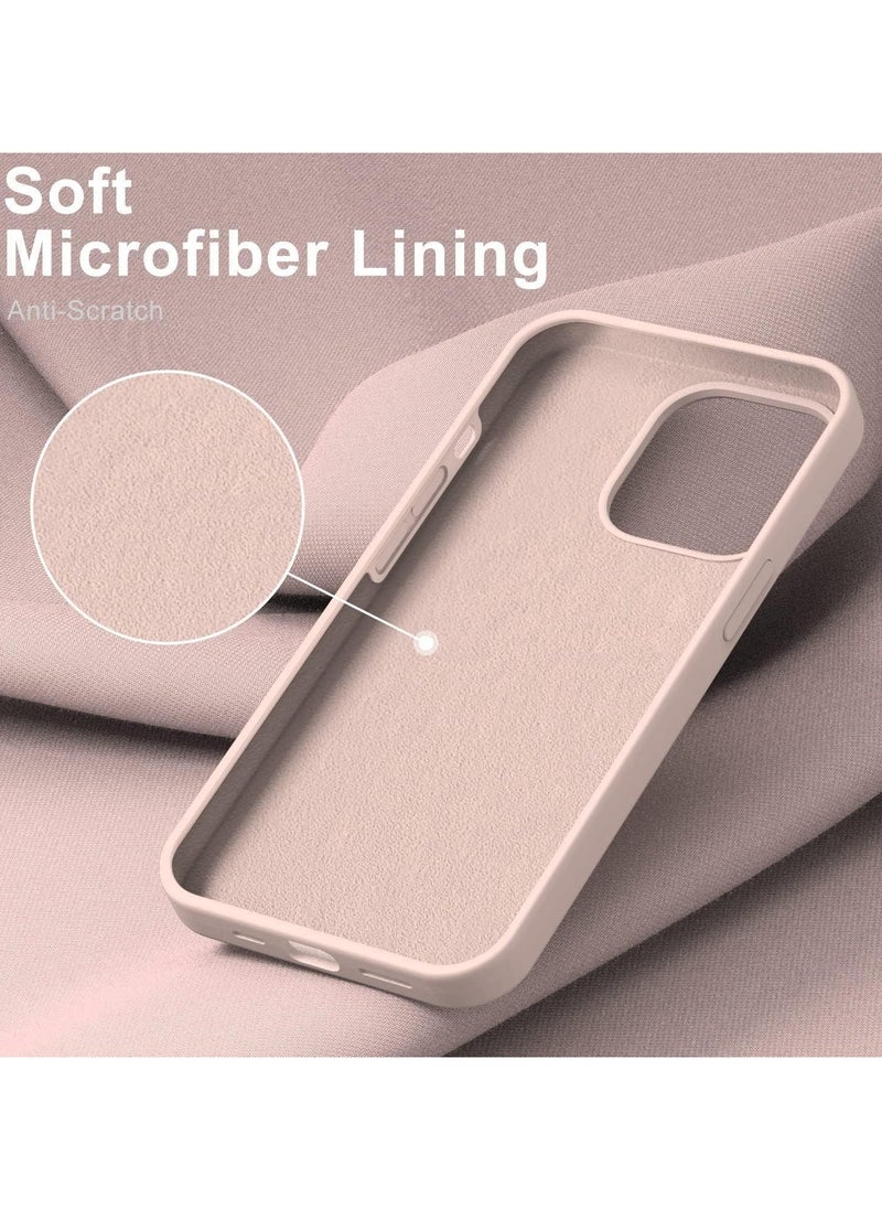 Generic - Silicone Case Compatible with iPhone 15 pro max  6.7 Premium Silicone Full Body Protection, Sand Pink - Image 1