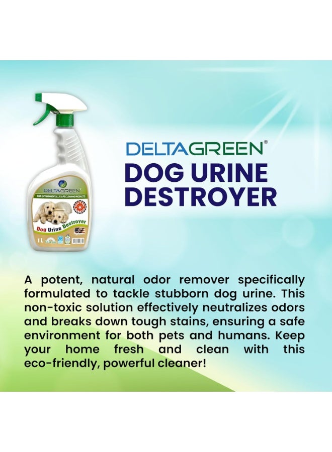 DELTAGREEN® Dog Urine Destroyer 1L – Eco-Friendly Odor & Stain Remover – Safe for Pets & Home  - Image 2