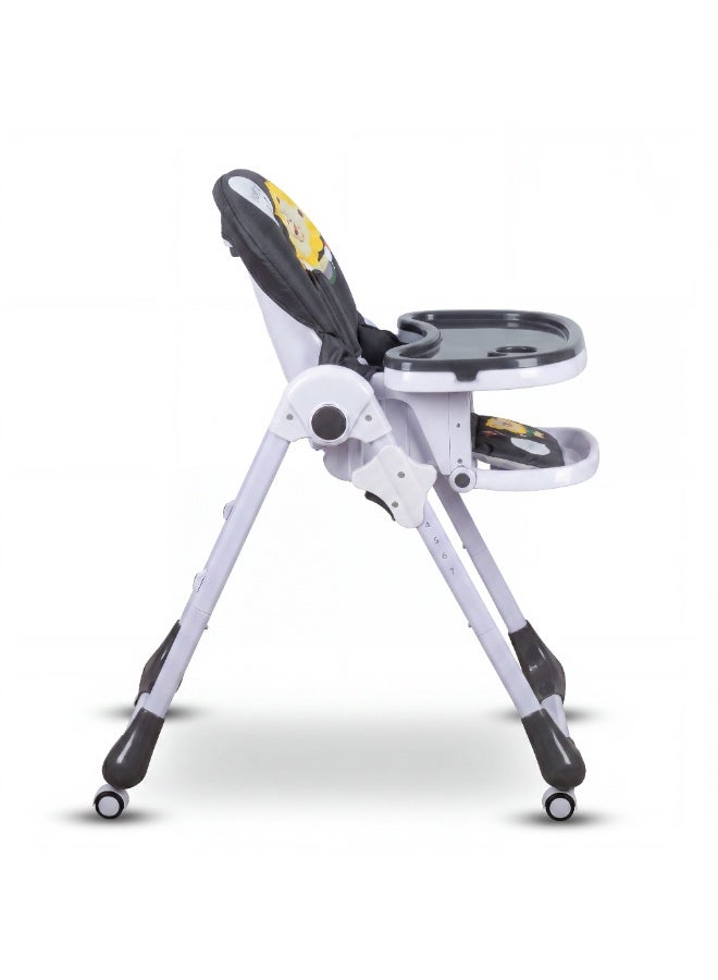 Burbay Premium Adjustable Baby High Chair – 7-Level Height, 5-Point Harness, Easy-Clean Double Tray, and Padded Seat - Image 3