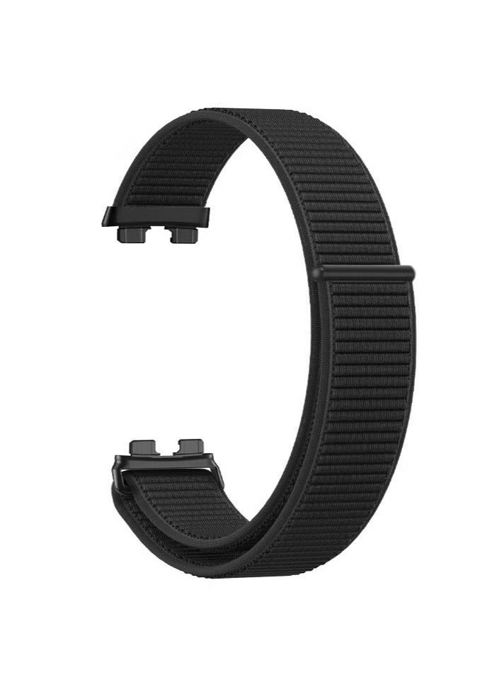 4Pcs Suitable For Huawei Band8/9/10 Strap Velcro Nylon Loop Strap（Pink, Black, Seashell color, Army Green） - Image 3