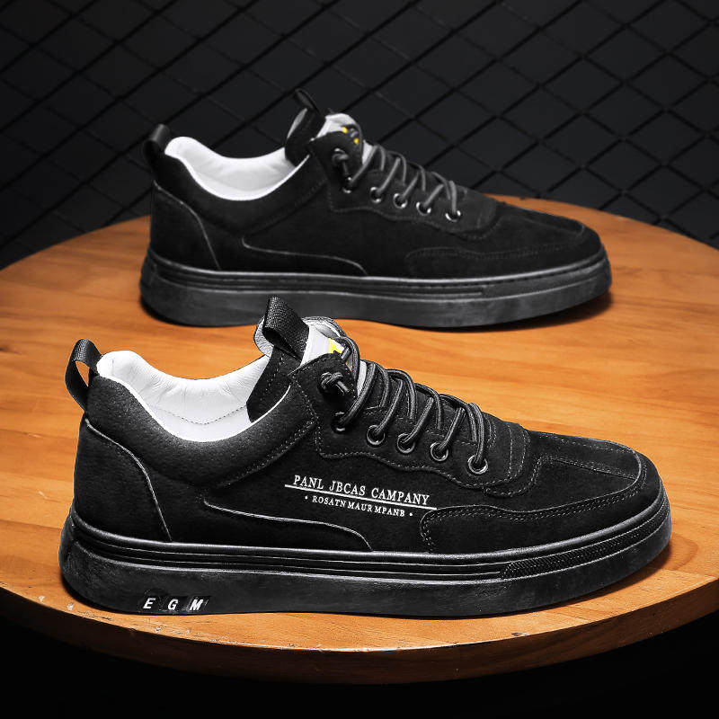 Labor Protection Men'S Shoes For Construction Site Work Wear-Resistant Sneakers Work Men'S Casual Leather Shoes Trendy Shoes - Image 1