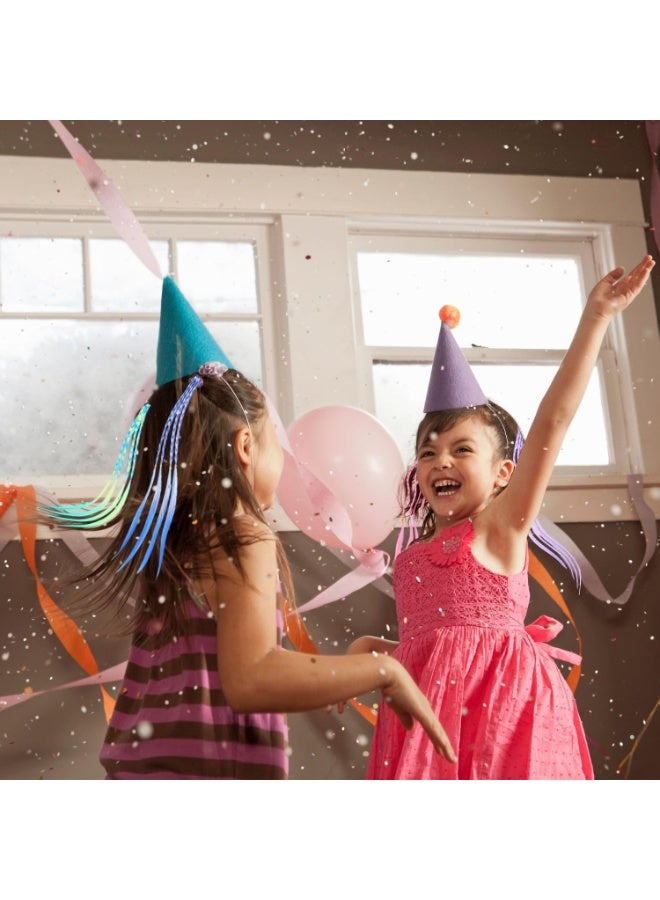 12 مجموعة من أزياء الشعر للأطفال، فتاة أزياء الشعر الملونة أزياء الشعر الأزياء الملونة، أزياء الشعر متعددة الألوان حفلة عيد الميلاد هدايا الأطفال عرض - Image 2