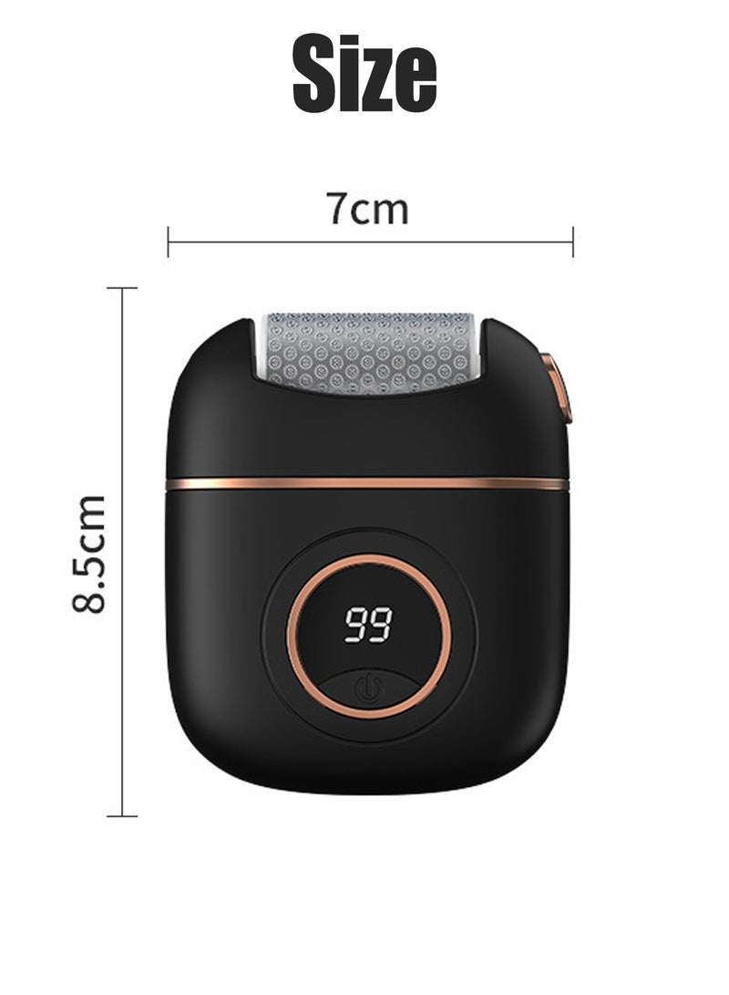 Generic Electric Foot File,Electric Foot File Callus Remover for Feet – Rechargeable Pedicure Tool with 2 Grinding Heads & 2 Speeds, Foot & Nail Care Device for Dead Skin & Nail Polishing, Smooth Heels & Toes – Ideal for Men & Women – Black  - Image 2