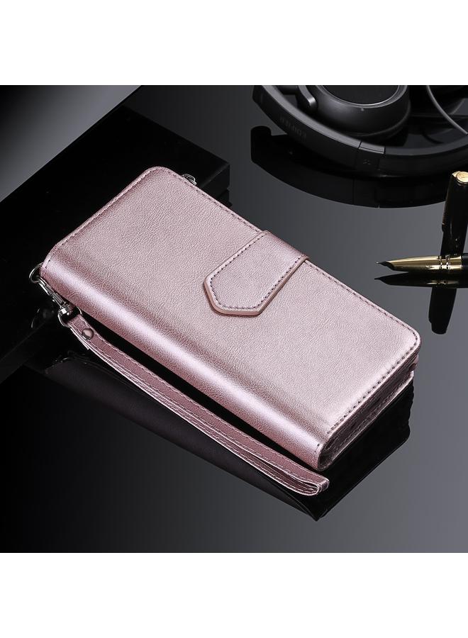 S-TOP Case For iPhone 16 Pro Max Solid Color 2 in 1 Zipper Shockproof Phone Case - Image 2