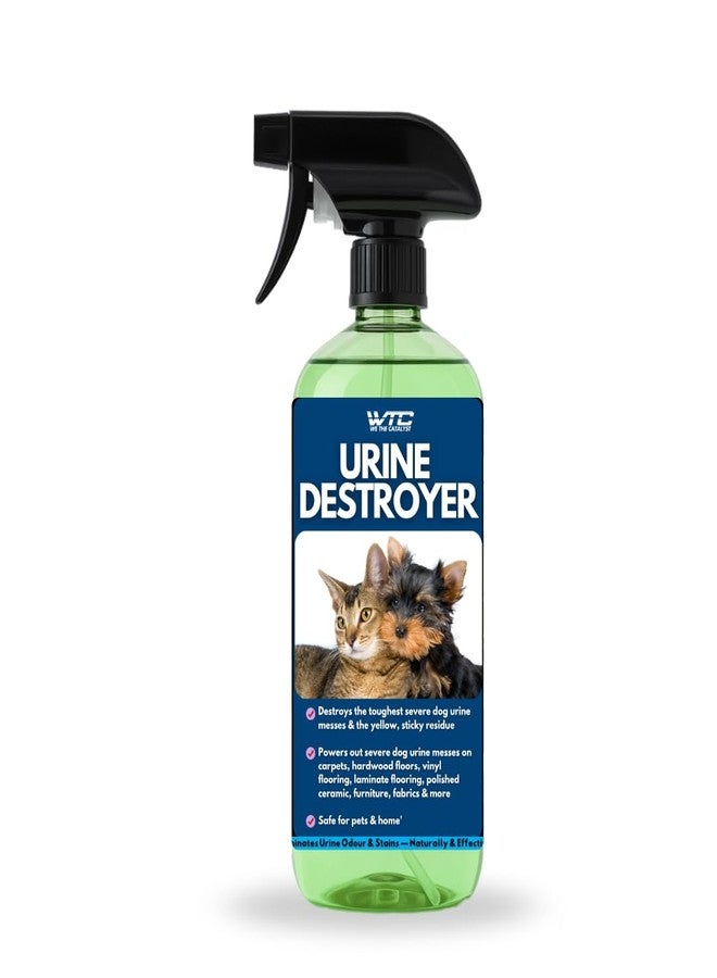 WTC Urine Destroyer Plus Dog, 500 ml, Enzymatic Formula, Quick Action-Cleans,Deodorizes, Disinfects & Home,Pet Areas,Garden & Doctor clinics | Dog Potty and Pee Area Cleaner | Urine Odour Remover - Image 1
