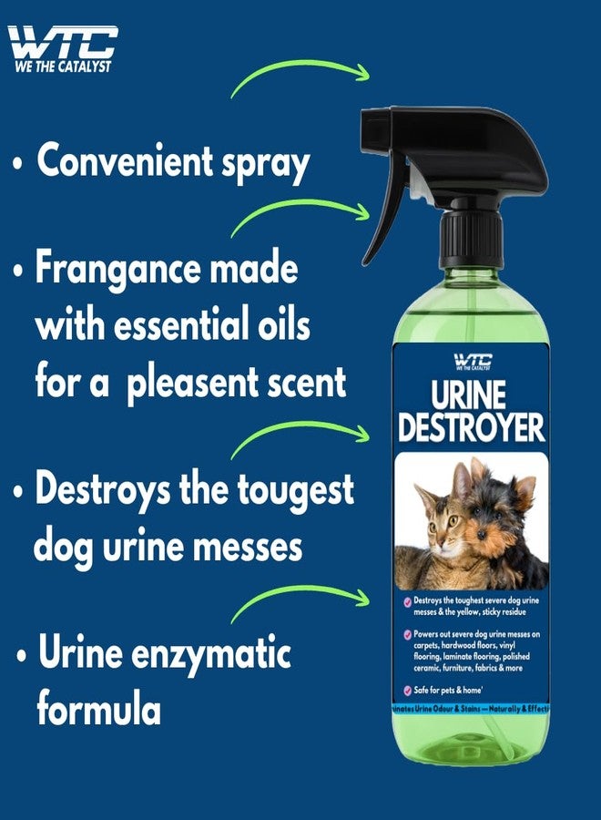 WTC Urine Destroyer Plus Dog, 500 ml, Enzymatic Formula, Quick Action-Cleans,Deodorizes, Disinfects & Home,Pet Areas,Garden & Doctor clinics | Dog Potty and Pee Area Cleaner | Urine Odour Remover - Image 5