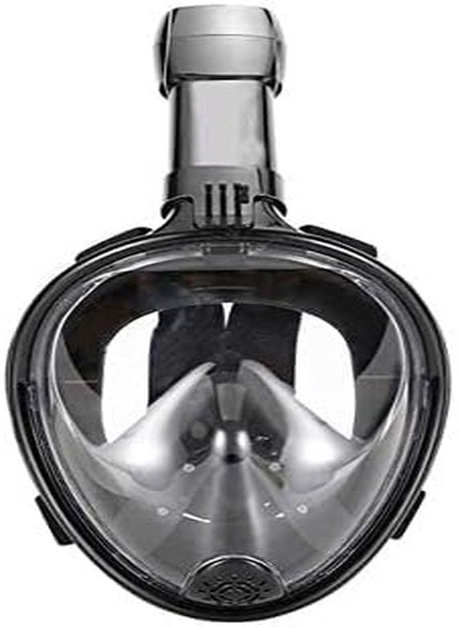 Olpad Full Face Snorkel Mask Upgrade Version Safer Lightest Foldable Easybreath 180° Panoramic View Double Anti-Fog Anti-Leak Gear Bag Camera Mount Base Earplugs Snorkel Set[Grey L/XL] - Image 5