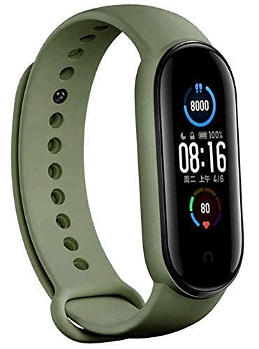 INEFABLE Mi SmartWatch 5 and 6 Watch Strap Original Watch Strap M5/M6 - Pack of 1 - Dark Green - (Device Not Included - Not Compatible with Mi Band M1/M2/M3/M4) - Image 2