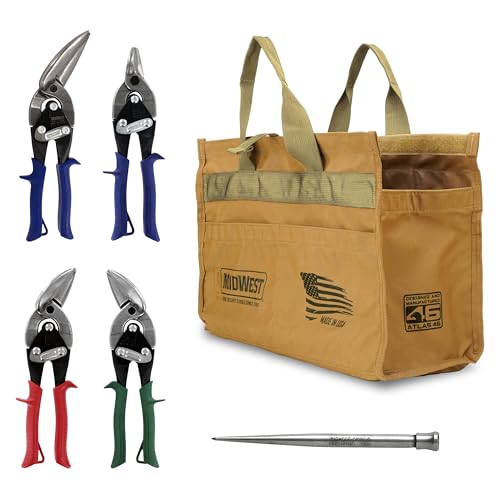 Midwest Snips MIDWEST Building Preferred Tool Kit - 5 Piece Set Includes Aviation Snips & More, Made in the USA - MWT-BULDKIT01 - Image 1