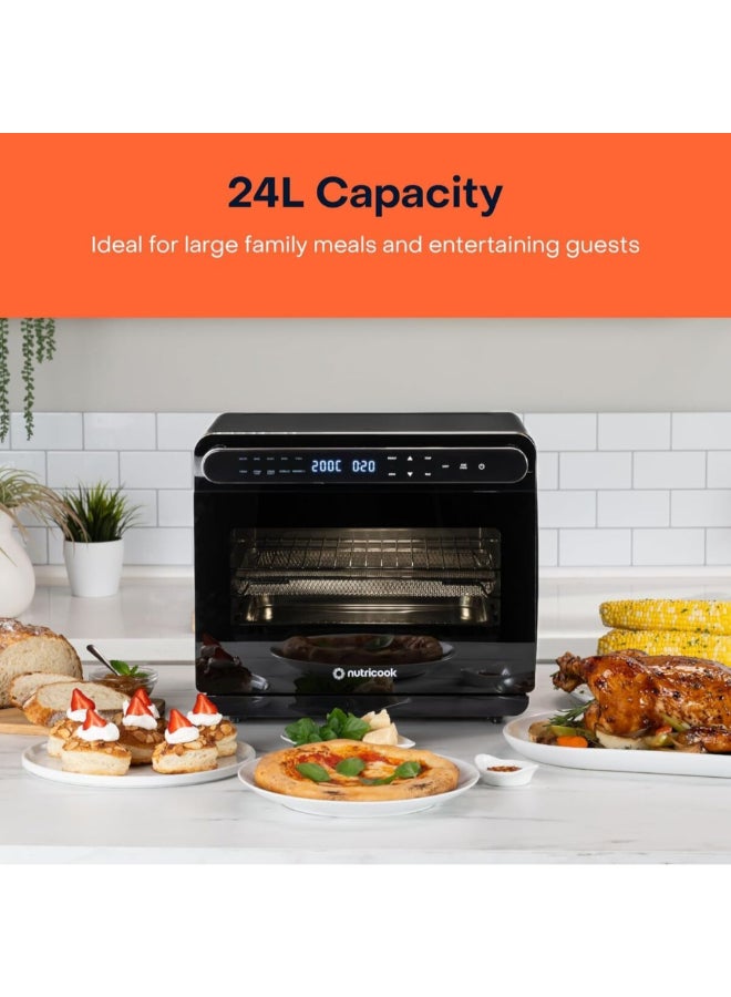 nutricook 1600W Steami Steam + Air Fryer Oven 24 L 1600 W NC-ST01K Black - Image 2