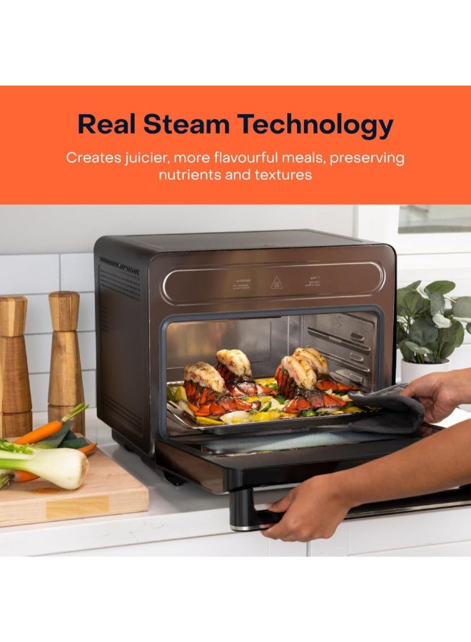 nutricook 1600W Steami Steam + Air Fryer Oven 24 L 1600 W NC-ST01K Black - Image 3