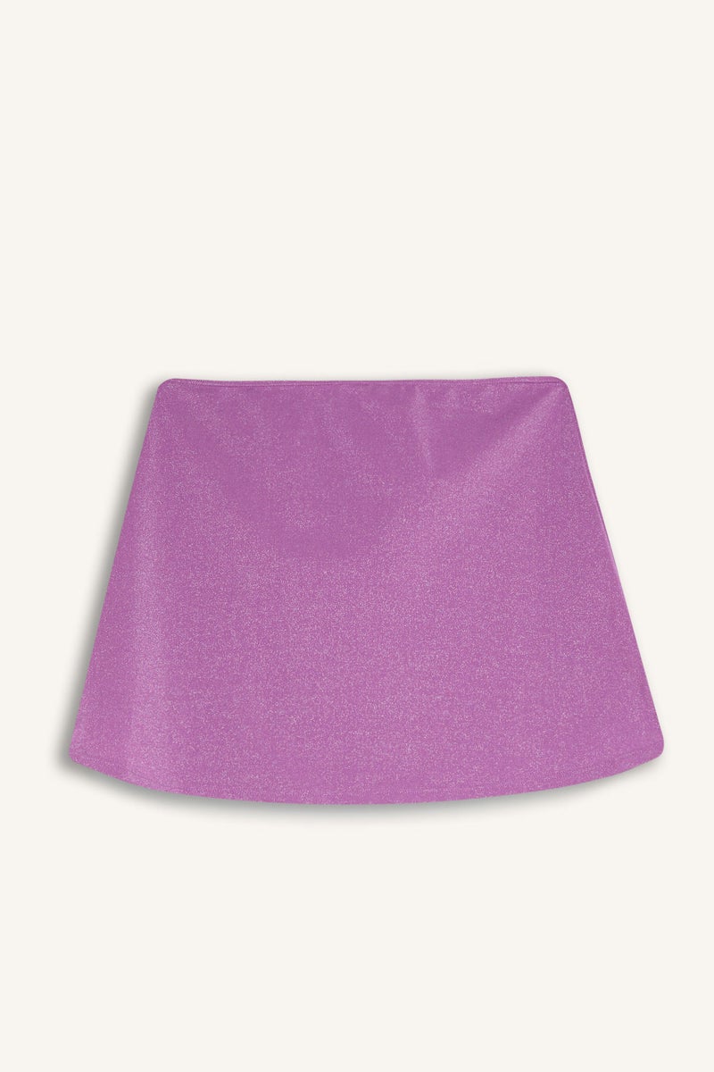 DeFacto Woman Fall in Love Shiny Fabric Mini Beach Skirt - Image 1