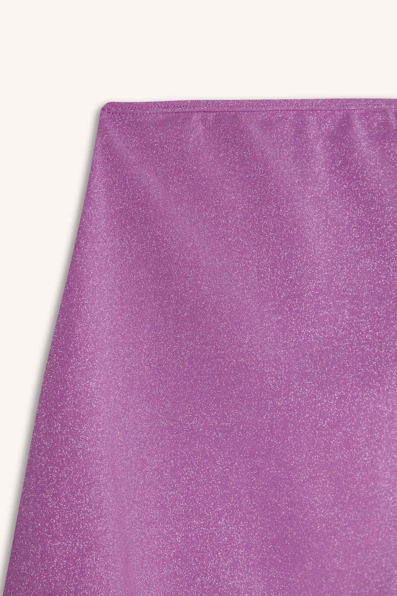 DeFacto Woman Fall in Love Shiny Fabric Mini Beach Skirt - Image 4