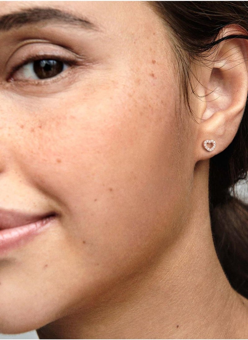 PANDORA Open Heart Stud Earrings  - Image 2