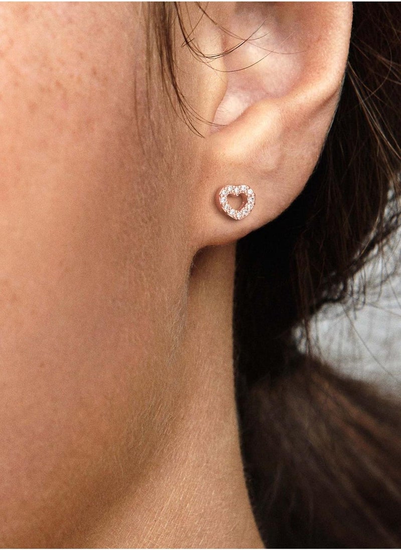 PANDORA Open Heart Stud Earrings  - Image 3