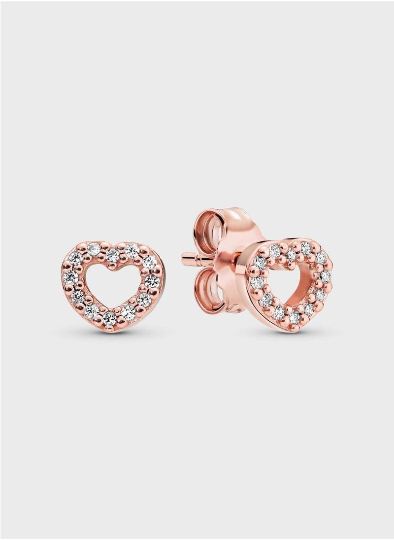 PANDORA Open Heart Stud Earrings  - Image 1