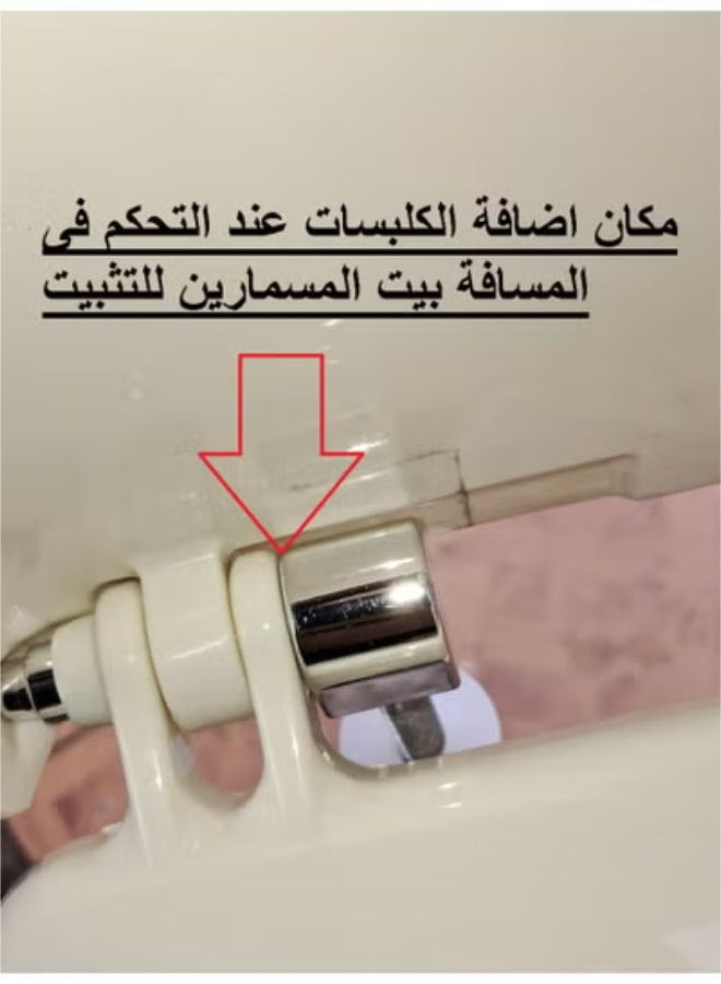 Luna White with metal screws (white bathroom toilet seat cover) - Image 3