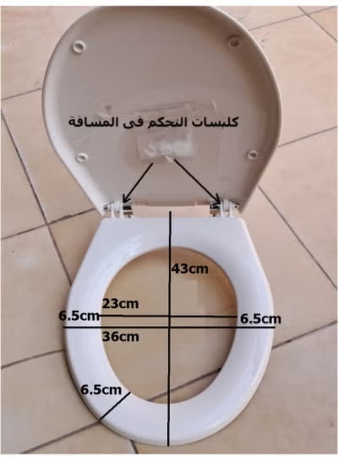 Luna White with metal screws (white bathroom toilet seat cover) - Image 5