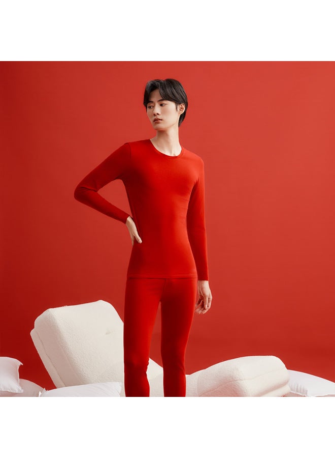 Autumn And Winter 190g Thermal Underwear Men's Set Women's Thermal Underwear Comfortable Base Layer Shirt Pullover Set
