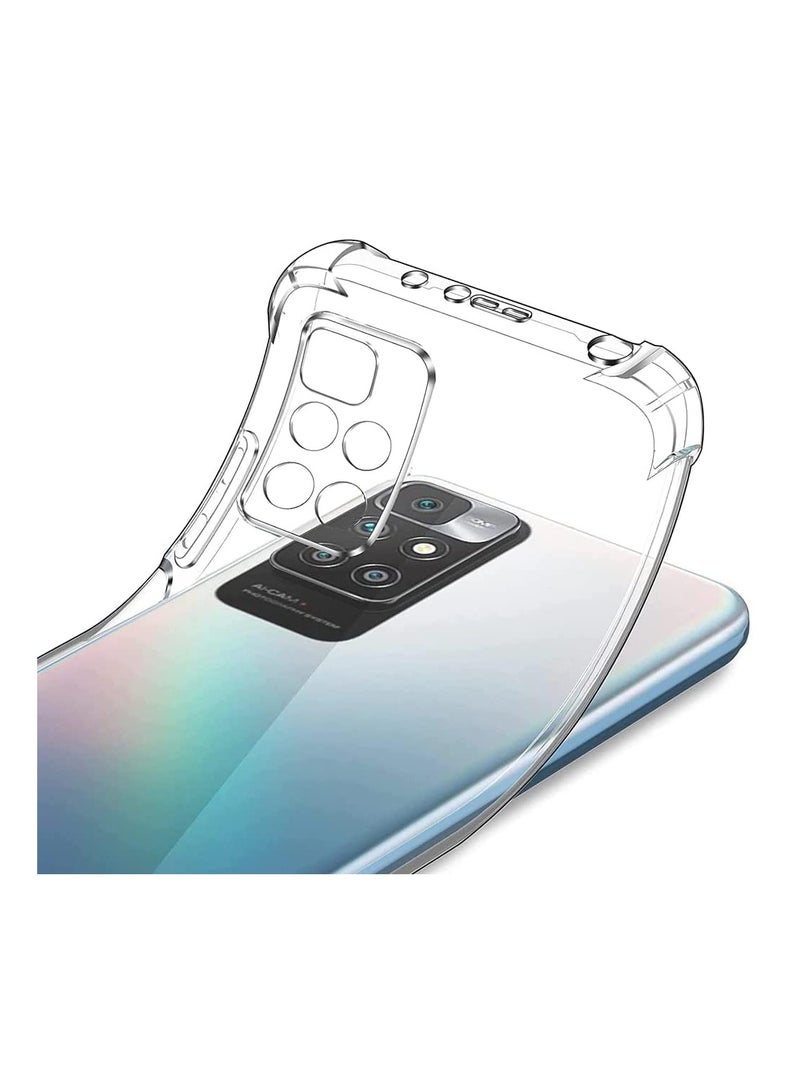 تايجر Shockproof Soft Silicone Case for Redmi Note 11 5G / Note 11T 5G / Poco M4 Pro 5G – Anti-Scratch Air Cushion Back Cover with Reinforced Corners, Slim Fit Protective Bumper Shell, Black/Clear - Image 2