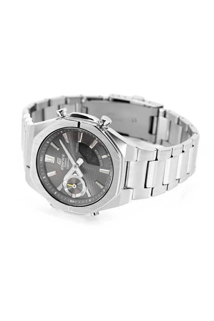 CASIO ساعة أنالوج-ديجيتال متصلة بلوتوث ECB-S10D-8A من الفولاذ المقاوم للصدأ، زجاج ياقوتي، مقاومة للماء حتى 100م، ساعة للرجال - Image 5