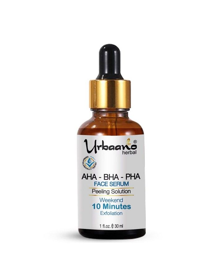 Urbaano herbal 24% Aha+1% Bha+5% Pha Skin Friendly Peeling Solution For Pore Cleansing 10 Minutes Weekend Exfoliation Face Serum (Aha Bha Pha) 30Ml - Image 2