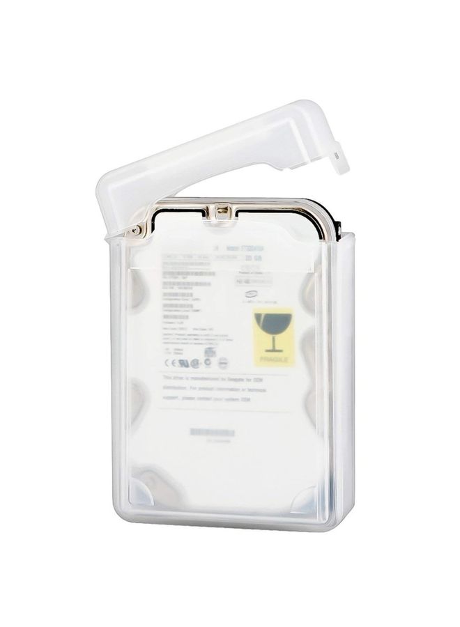 BURAQ 3.5 inch Hard Drive Disk HDD SATA IDE Plastic Storage Box Enclosure Case(White)  - Image 3