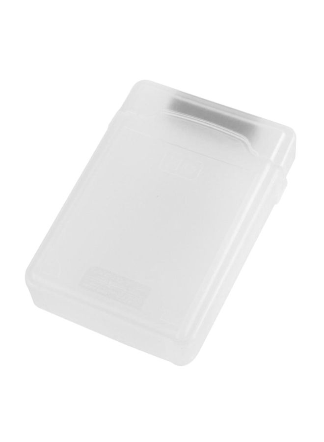 BURAQ 3.5 inch Hard Drive Disk HDD SATA IDE Plastic Storage Box Enclosure Case(White)  - Image 2