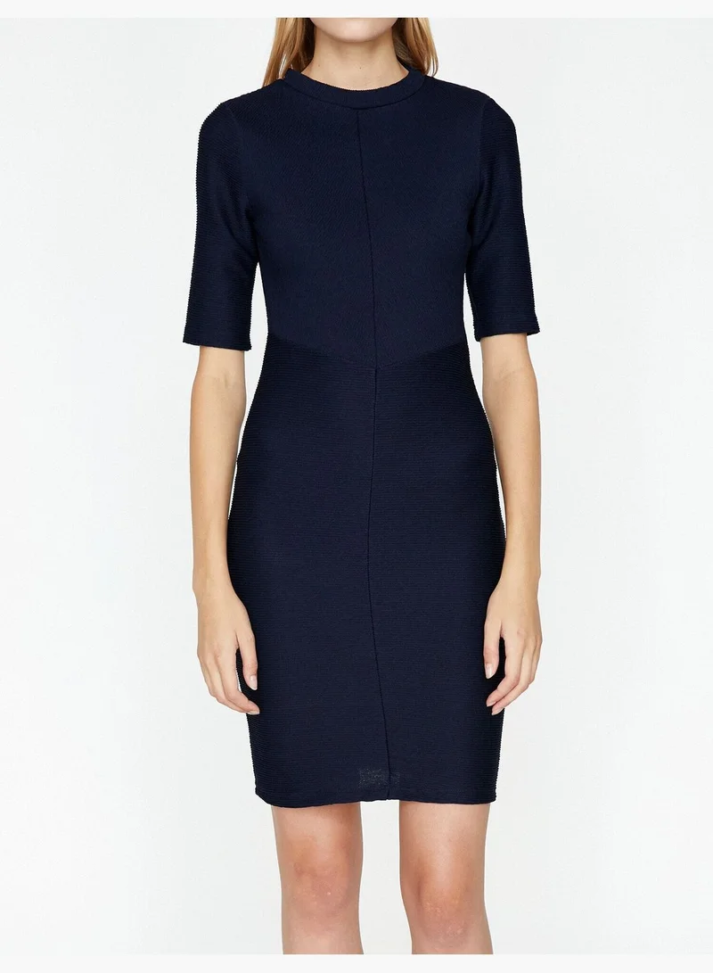KOTON Crew Neck Dress