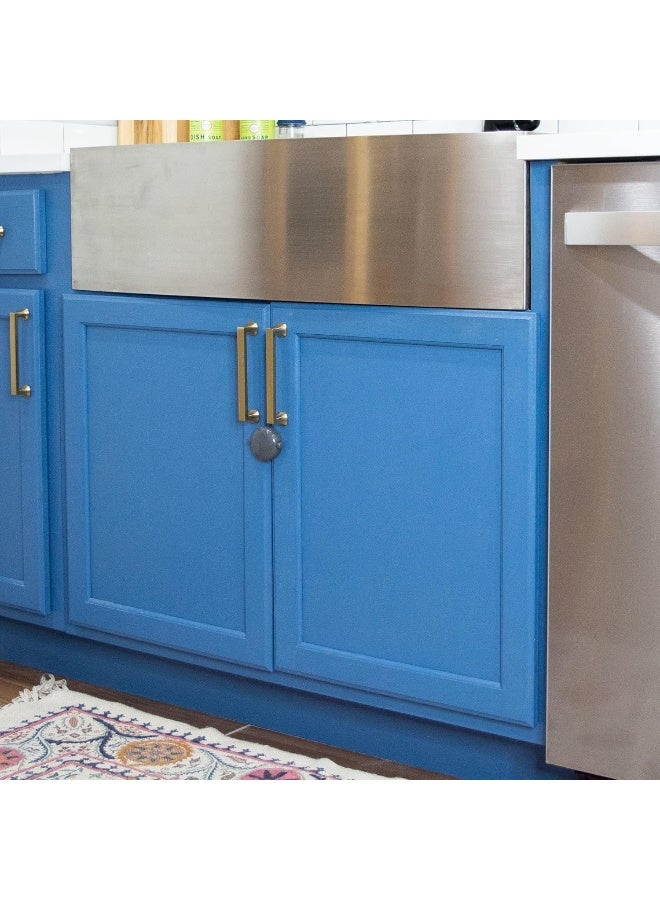 Qdos Adhesive Double Door Cabinet Lock - Easy One Handed Operation - Patented ZeroPinch Design - Only Fits Standard Framed Cabinets and Furniture - Baby Proofing Doesn't Have to be Ugly - Image 1
