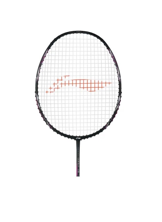 Li-Ning Combat Z8 80G Carbon Fibre Badmiton Racket strung Badminton Racket with Free Full Cover (Grey/Pink) - Image 2