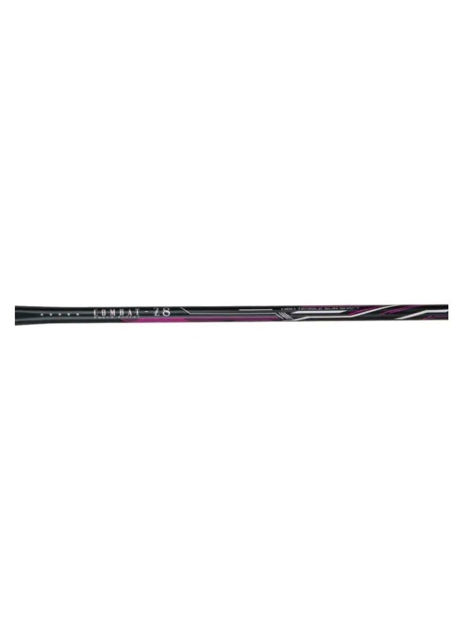 Li-Ning Combat Z8 80G Carbon Fibre Badmiton Racket strung Badminton Racket with Free Full Cover (Grey/Pink) - Image 4