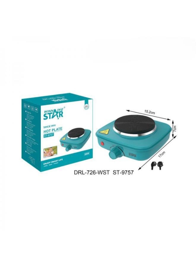 Single Burner Mini Hot Plate with Temperature ControlBlueSt-9757