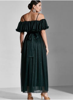 Namshi x Lama Off Shoulder Ruffle Dress  - Image 2