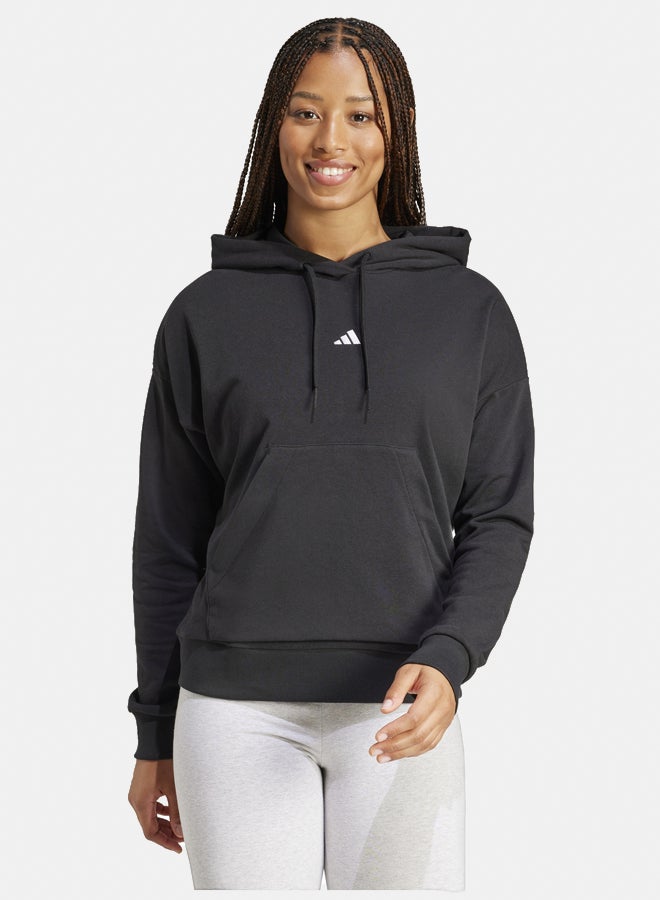 Adidas essentials small logo french terry women's hooded sweatshirt - Image 1