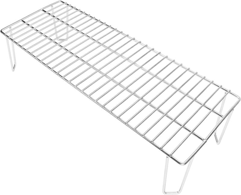 GRISUN Grill Warming Rack for Green Mountain Daniel Boone Pellet Grill, Stainless Steel Upper Rack, Heavy-Duty Grill Rack Accessories, Replacement for GMG-6008, Silver - Image 1