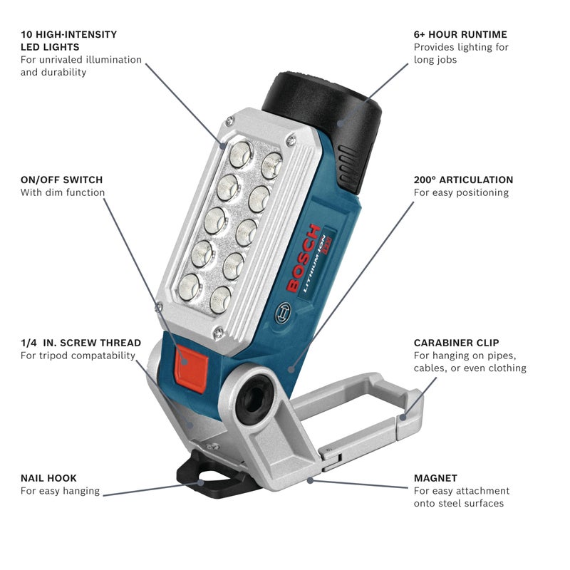 BOSCH Bosch 12V Max LED Worklight (Bare Tool) FL12 - Image 2
